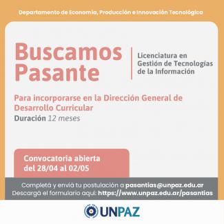 Pasantía Dirección General de Desarrollo Curricular