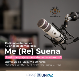 Charla y radio abierta “Me (re) suena”