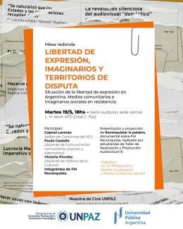 Mesa redonda “Libertad de expresión, imaginarios y territorios de disputa”